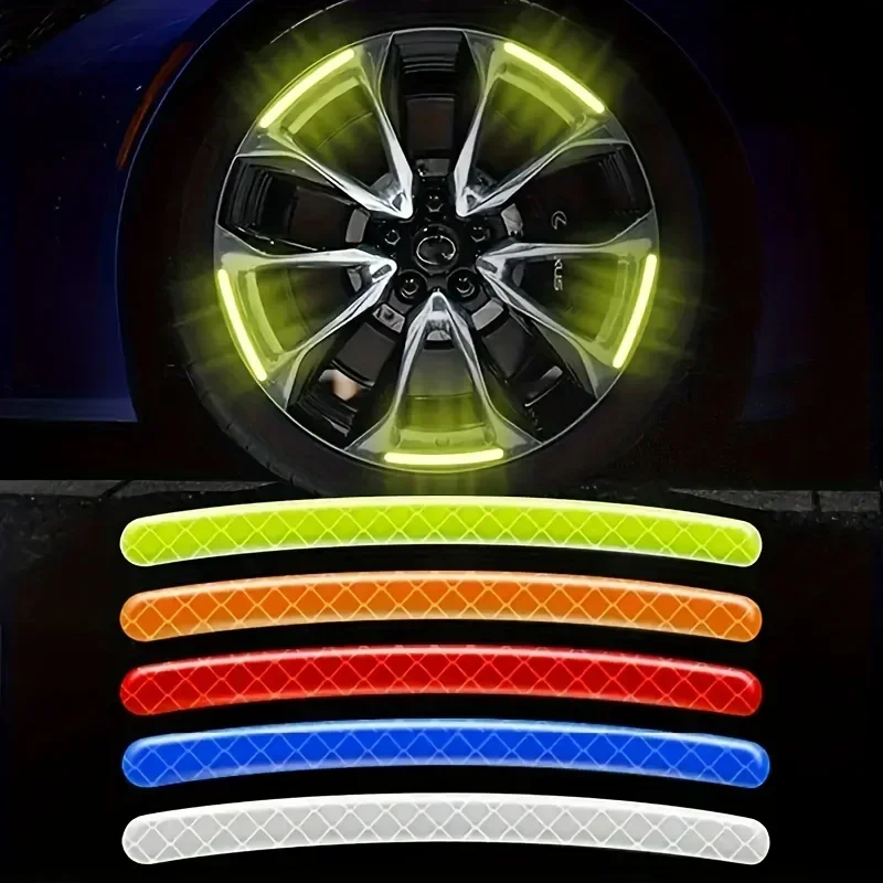 Neon Wheels - Zestaw 20 sztuk naklejek odblaskowych na felgi