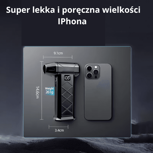 Ręczna turbo dmuchawa 5-biegowa bezszczotkowa akumulatorowa 💨